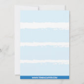 ベビー航海のシャワー招待状 招待状 (裏面)