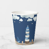 ベビー航海のシャワー紙カップ 紙コップ (裏面)