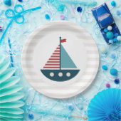 ベビー航海のシャワー ペーパープレート (パーティー)