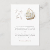 ベビー航海の用のアドベンチャーベビーシャワー本 エンクロージャーカード (正面)