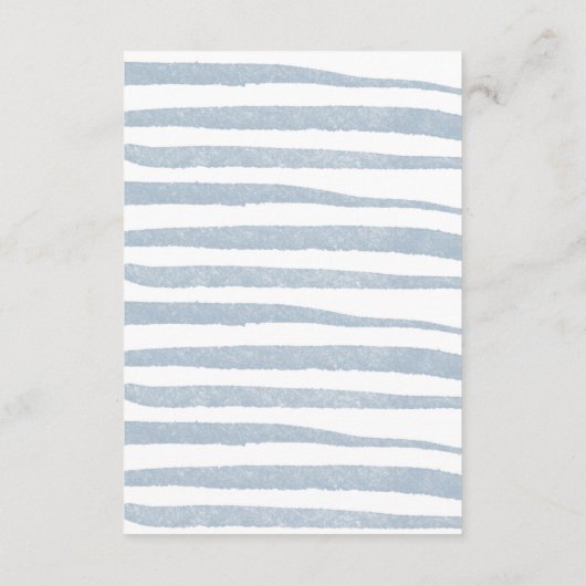 ベビー航海の用のアドベンチャーベビーシャワー本 エンクロージャーカード (裏面)