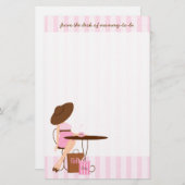 ベビー茶 便箋 (正面/裏面)