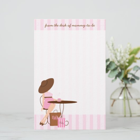 ベビー茶 便箋 (スタンド正面)