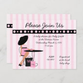 ベビー茶 招待状 (正面/裏面)