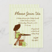 ベビー茶 招待状 (正面/裏面)