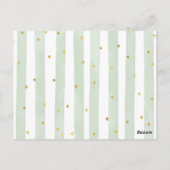 ベビー葉書用ホワイトカボチャ緑の本 ポストカード (裏面)