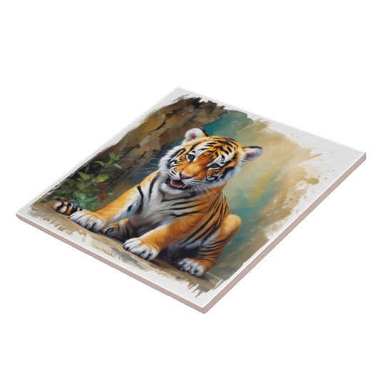 ベビー虎 タイル (側面)