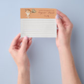 ベビー虎 |ママ&パパベビーシャワーカードのアドバイス チラシ (手)