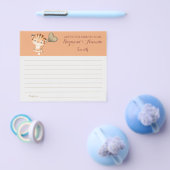 ベビー虎 |ママ&パパベビーシャワーカードのアドバイス チラシ (シングル)