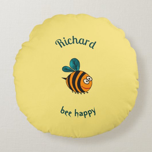 ベビー蜂 ラウンドクッション (正面)