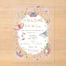 ベビー蝶が赤ちゃんシャワーを浴びる