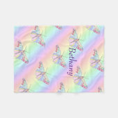 ベビー蝶 フリースブランケット (正面(横))