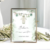 ベビー衣料品ボホセージ緑のベビーは甘い ポスター