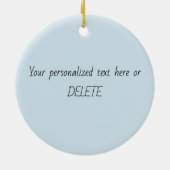 ベビー衣装ステッカーの締め切り セラミックオーナメント (裏面)