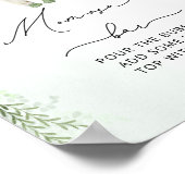 ベビー衣裳ボホグリーンリーベビーシャワーモモモザバー ポスター (角)