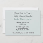 ベビー表現ボーイベビーシャワー招待状 招待状 (裏面)