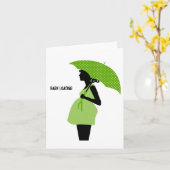 ベビー装填妊娠赤ちゃんシャワー カード (黄色い花)