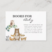 ベビー装填用の木版動物書籍 名刺 (正面)