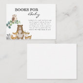 ベビー装填用の木版動物書籍 名刺 (正面/裏面)