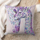 ベビー装飾用クッションとパープルキリンプリント クッション (ブランケット)
