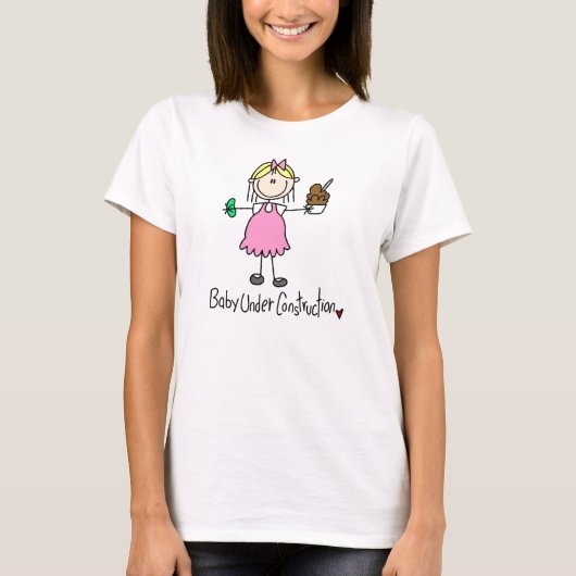 ベビー製作中Tシャツ&ギフト Tシャツ (正面)