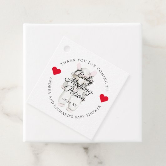 ベビー製造 |ベビーシャワーメッセージカード フェイバータグ (インサイチュ)