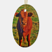 ベビー褐色牛食べ病 セラミックオーナメント (左)