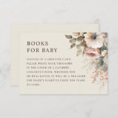 ベビー要求の本を持って来る。エレガントフローラ エンクロージャーカード (正面/裏面)
