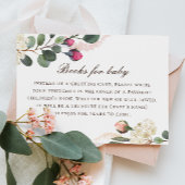 ベビー要求の本を持って来る。水彩バラ エンクロージャーカード