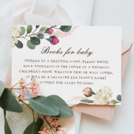 ベビー要求の本を持って来る。水彩バラ エンクロージャーカード