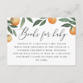 ベビー要求の本を持って来る。水彩柑橘類 エンクロージャーカード (正面)