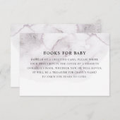 ベビー要求の本を持って来る。水彩紫 エンクロージャーカード (正面/裏面)