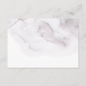 ベビー要求の本を持って来る。水彩紫 エンクロージャーカード (裏面)