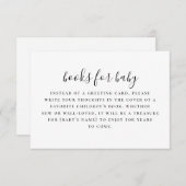 ベビー要求の本を持って来る。白黒エンクロ エンクロージャーカード (正面/裏面)