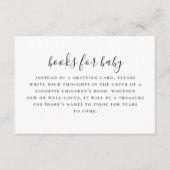 ベビー要求の本を持って来る。白黒エンクロ エンクロージャーカード (正面)