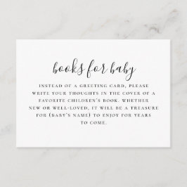 ベビー要求の本を持って来る。白黒エンクロ エンクロージャーカード