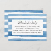 ベビー要求の本を持って来る。青航海のストライプ色 エンクロージャーカード (正面/裏面)