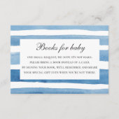 ベビー要求の本を持って来る。青航海のストライプ色 エンクロージャーカード (正面)