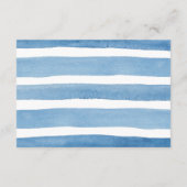 ベビー要求の本を持って来る。青航海のストライプ色 エンクロージャーカード (裏面)