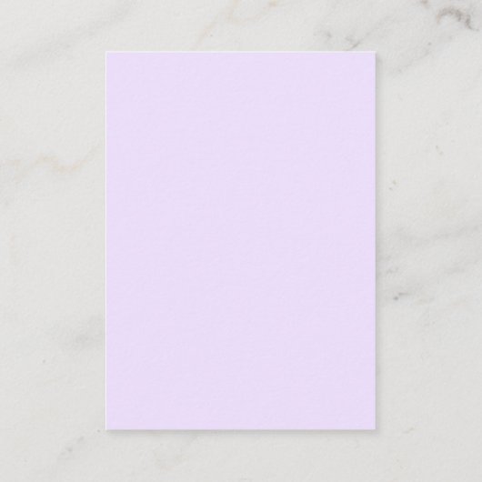 ベビー要求エンクロージャカード用パープルボウ エンクロージャーカード (裏面)