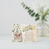 ベビー要求カード用のベビーヘッジホッグ帳 エンクロージャーカード (スタンド正面)