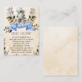 ベビー要求カード用ゼブラブルーブックベビー エンクロージャーカード (正面/裏面)