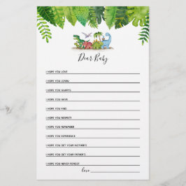 ベビー親愛恐竜の赤ちゃんシャワーゲーム