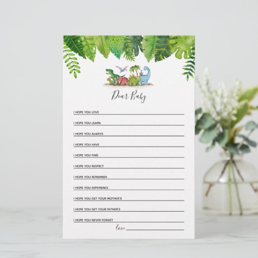 ベビー親愛恐竜の赤ちゃんシャワーゲーム (スタンド正面)