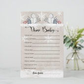 ベビー親愛雪だるまベビーシャワーゲーム (スタンド正面)