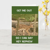 **ベビー親愛**ハッピーバースデー甥 カード (黄色い花)