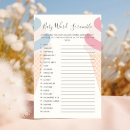 ベビー言葉スクランブルアイスクリームジェンダーの暴露