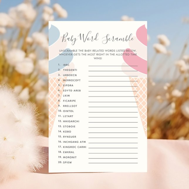 ベビー言葉スクランブルアイスクリームジェンダーの暴露 (クリエイターアップロード済み)