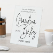ベビー記念椅子の祖母ベビーシャワー 台座サイン (インサイチュ)