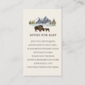 ベビー詩の山水牛の赤ちゃんシャワーのための本 エンクロージャーカード (正面)